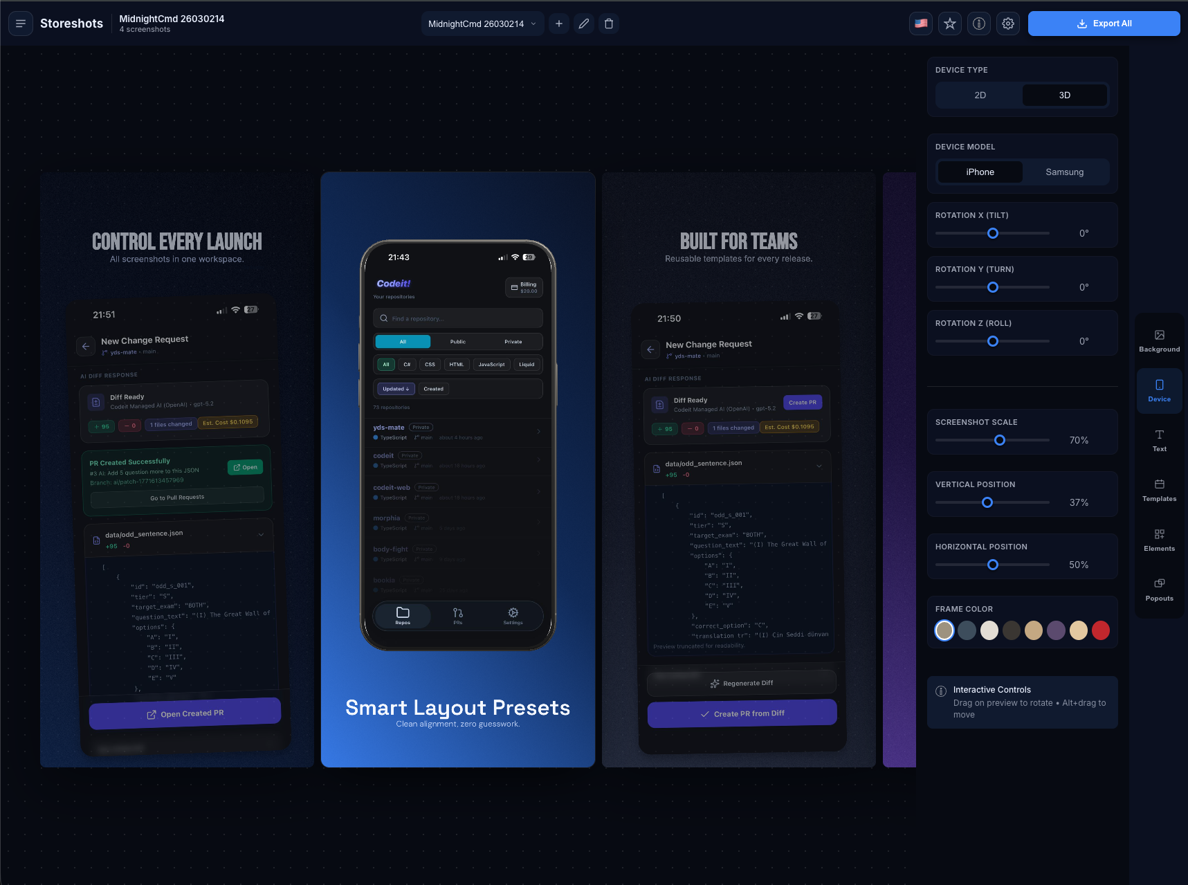 ASO Screenshot Tool | Storeshot
